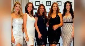 Jessica Newton rodeada entre reinas.