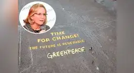 La incursión de los activistas significó un daño en los antiguos geoglifos.