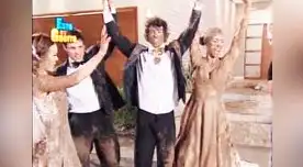 Nicola, Angie, Patricio y Sheyla recrearon boda de Joel y Fernanda. 