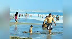 Muchos se dieron un chapuzón para recuperar energías.