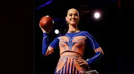Katy Perry se alista para sus 12 minutos. 