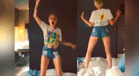 Miley Cyrus hace inquietante twerking a Chayne Thomas. 
