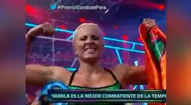 Se alzó como ganadora.