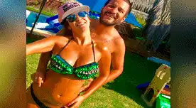 Así disfrutan su salida Tilsa Lozano y Miguelón