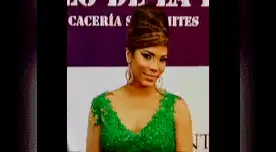 Karen Dejo y su peculiar peinado. Karen Dejo y su peculiar peinado.