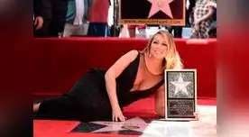 Mariah Carey se consagró con su estrella en Hollywood.