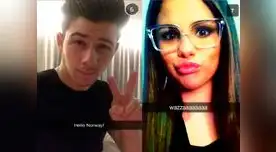 Nick Jonas y Selena Gómez usan Snapchat.