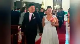 Rosario Ponce en su boda.