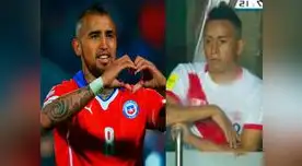 Arturo Vidal y Christian Cueva. Arturo Vidal y Christian Cueva.