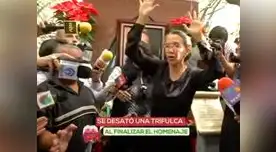 Roberto Gómez Bolaños: Florinda Meza "estalló" en la misa de Chespirito (VIDEO)