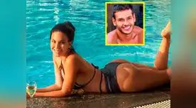 Stephanie Valenzuela y su peculiar posición con Bruno Rocha.