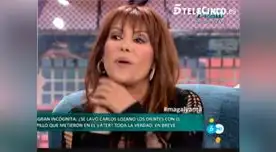 Magaly Medina se puso boca a boca con periodista español (video) Magaly Medina se puso boca a boca con periodista español (video)