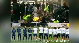 Equipo español dedicó minuto de silencio a víctimas de atentado