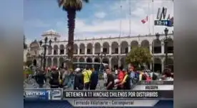 Detienen hinchas chilenos por disturbios en la previa