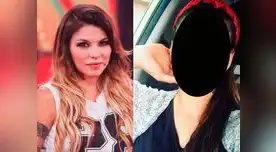 Angie Jibaja luce un rostro cambiado