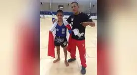 Chávez junto a su entrenador. Chávez junto a su entrenador.