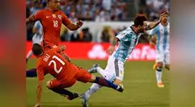 Falta de Marcelo Díaz contra Messi