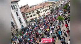 Miles llegaron a Cusco en marcha contra Gobierno Regional   