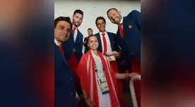 Ariana Orrego junto a Rafael Nadal