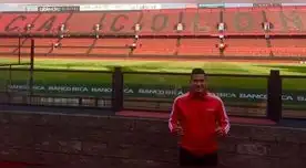 Mayora visitó el estadio de Colón