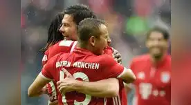 La celebración de Xabi Alonso luego de su golazo