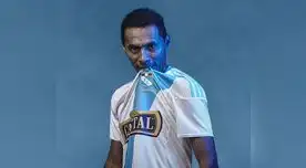 Lobatón luce orgulloso la nueva camiseta celeste