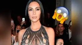Kim Kardashian aparece con infartante vestido en Paris Fashion Week (FOTOS)