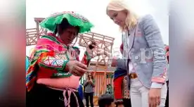 Valeria Mazza impactada con la artesanía cusqueña Valeria Mazza impactada con la artesanía cusqueña