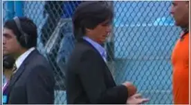 El polémico gesto de Comizzo