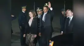 El presidente estadounidense fue recibido por Mercédez Aráoz