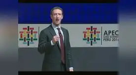 El creador de Facebook Mark Zuckerberg transmitió en vivo por Facebook su exponencia en APEC 