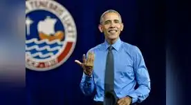 Barack Obama cautivó a la audiencia en el foro de estudiantes de la PUCP