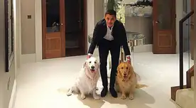 Alexis Sánchez junto a sus mascotas