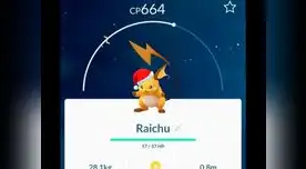  Raichu con gorro navideño 