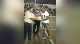 Wilmer Aguirre es premiado en su ciudad natal Pisco. FOTO: Fidel Valenzuela