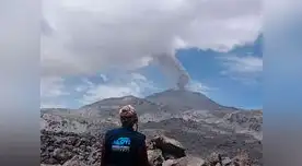 Volcán Sabancaya registró una nueva explosión 