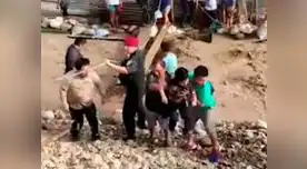 Dramático rescate de niños y pobladores en Carapongo