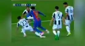 Neymar en una jugada individual de otro nivel