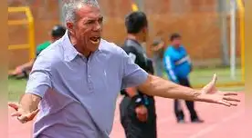 Wilmar Valencia técnico del Juan Aurich tuvo durante el partido un exabrupto con su jugadores