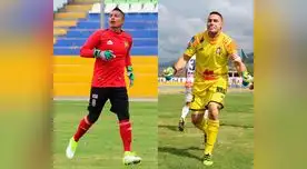 Mario Villasanti y exar Rosales porteros del Ayacucho y Comerciantes marcaron de penal. FOTO:Michael Carrión - Prensa Ayacucho F.C. Mario Villasanti y exar Rosales porteros del Ayacucho y Comerciantes marcaron de penal. FOTO:Michael Carrión - Prensa Ayacucho F.C.