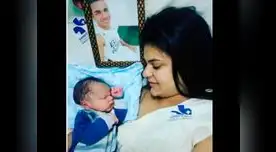 Graziele y el hijo de Tiago, en una publicación en Instagram