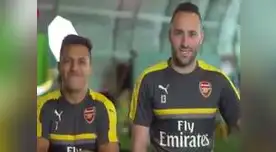 Alexis Sánchez no pudo evitar la risa ante la pronunciación de David Ospina