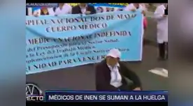 Doctores del INEN se suman a la protesta de la Huelga médica 