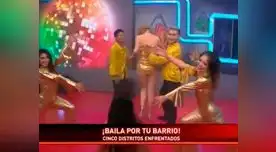 La bailarina Claudia Serpa pasó incómodo momento 