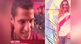 Aldo Corzo se emocionó con conductora de TV