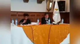 Yordy Reyna en conferencia de prensa