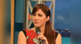 Leslie Castillo siendo entrevistada