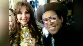 Richard feliz con la gran Thalía