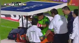 Preocupación, Pedro Gallese sale lesionado de la rodilla derecha