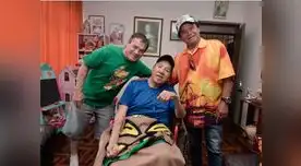 Llevaron un momento de alegría a su compadre